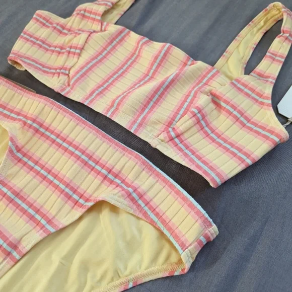 Billabong Sun Chaser Bikini Square Tank Top Low Rider Bottoms - Picture 4 of 12